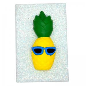 pineapple glitter notebook