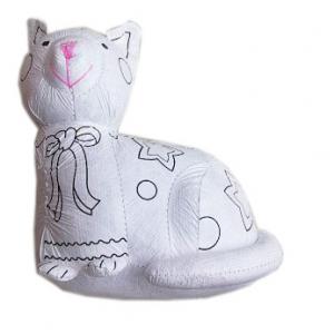DIY Tyvek coloring cat doll