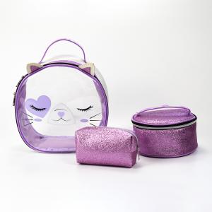 pvc&glitter cosmetic bag