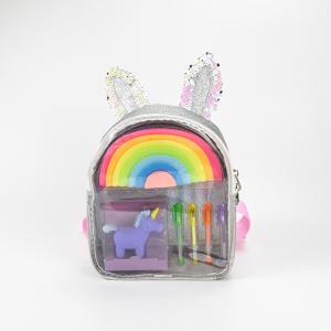 rabbit PVC&sequin backpack