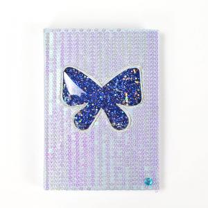 butterfly LED sequin notebook