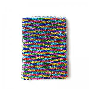 colorful reversible sequin notebook