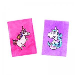 fashion fluffy unicorn notebook