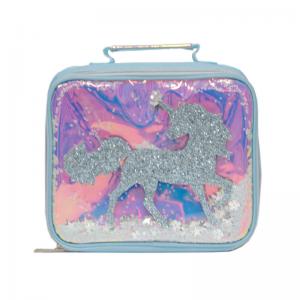 unicorn glitter lunch bag